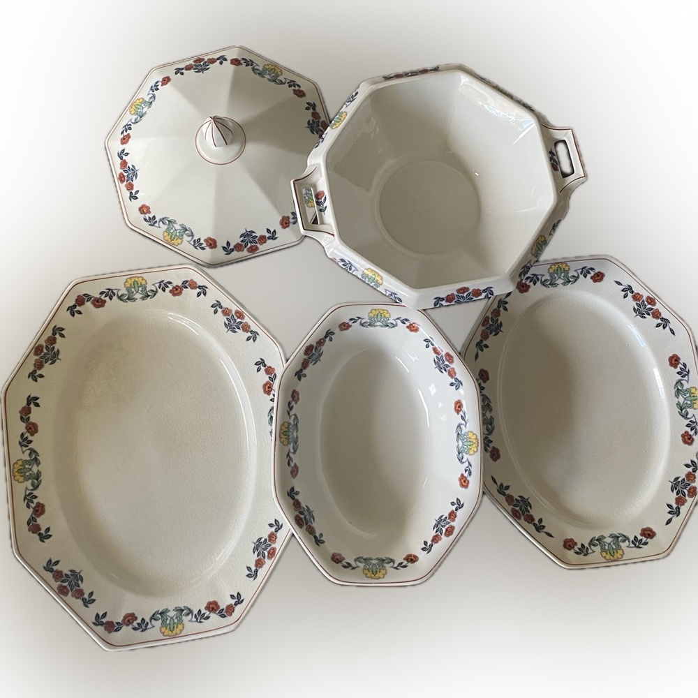 5 Piece "Devonshire" Serving Set by Johnson Bros England